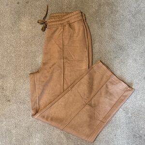 Pinspark Caramelo Color Elastic Waist Wide Leg Sweatpants Size XL